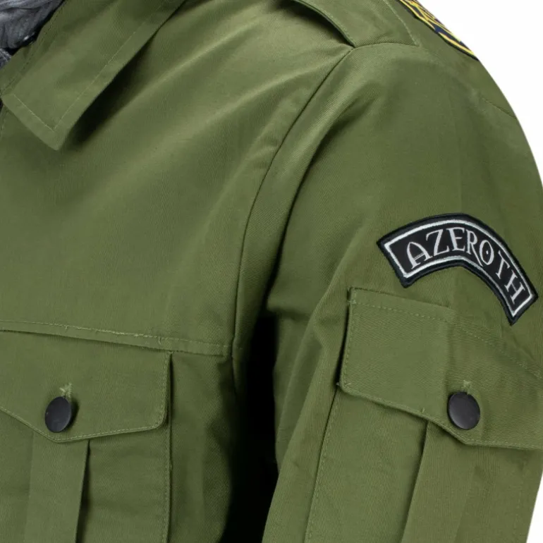 JINX Inc World of Warcraft Green Zip-Up Fatigue Jacket