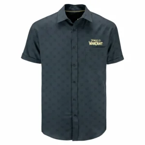 Thunderwear World of Warcraft Grey Button-Up Shirt