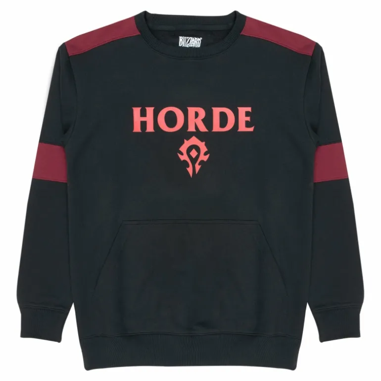 Fortune Fashion World of Warcraft Horde Logo Black Crewneck Sweatshirt