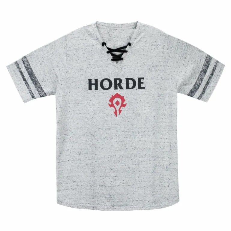 Women Fortune Fashion World of Warcraft Horde Logo Women's Grey T-Shirt