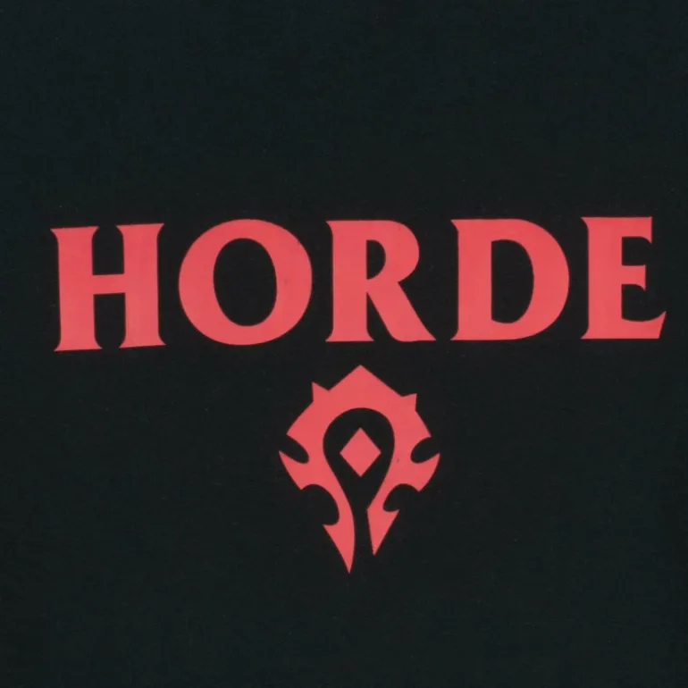 Fortune Fashion World of Warcraft Horde Logo Black Crewneck Sweatshirt