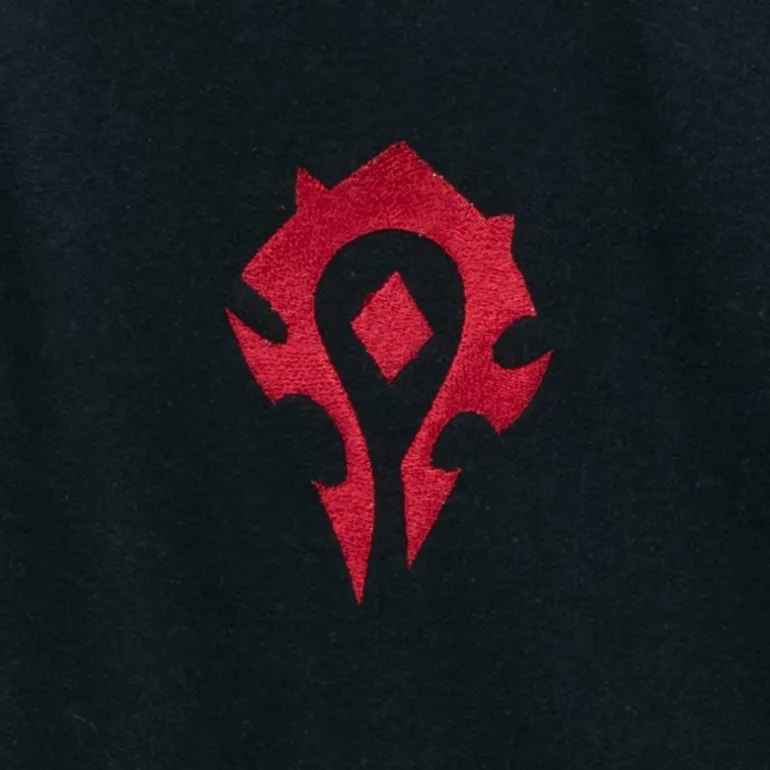 Fortune Fashion World of Warcraft Horde Logo Black Quarter-Zip Sweatshirt