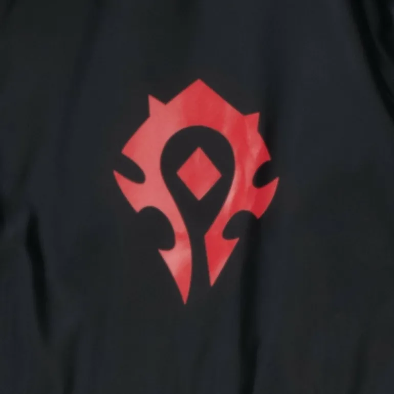 Fortune Fashion World of Warcraft Horde Logo Black Half-Zip Windbreaker Jacket