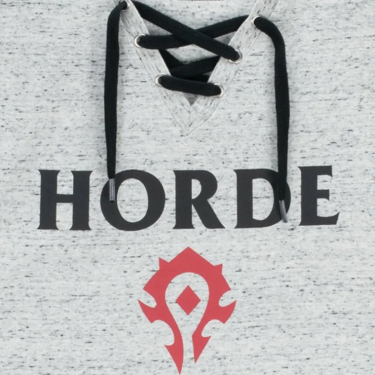 Women Fortune Fashion World of Warcraft Horde Logo Women's Grey T-Shirt