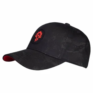 Difuzed World of Warcraft Horde Map of Azeroth Black Snapback Hat