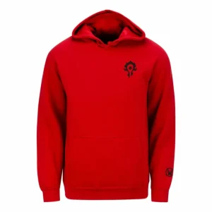 Cotton Heritage World of Warcraft Horde Red Pullover Hoodie