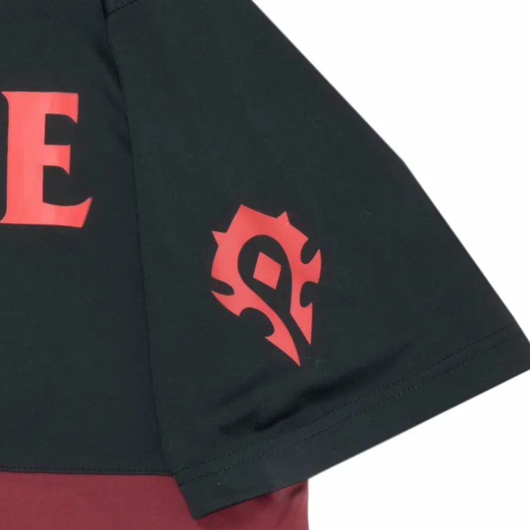 Fortune Fashion World of Warcraft Horde Red Colorblock T-Shirt