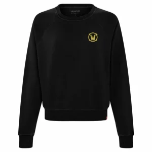 Women Sportiqe World of Warcraft Icon Women's Black Crewneck Sweatshirt
