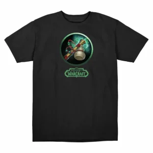LGM World of Warcraft Monk Black T-Shirt