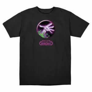 LGM World of Warcraft Warlock Black T-Shirt