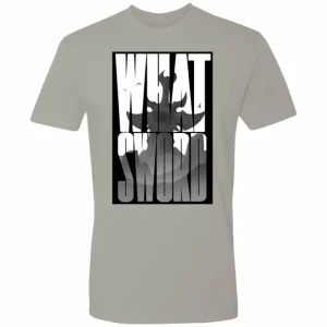 Blizzard Gear Store World of Warcraft What Sword Grey T-Shirt
